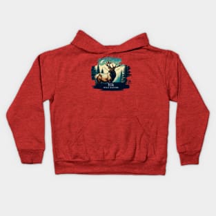 Elk - WILD NATURE - ELK -2 Kids Hoodie